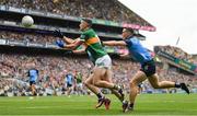 30 July 2023; Paul Geaney of Kerry in action against Brian Fenton of Dublin during the GAA Football All-Ireland Senior Championship final match between Dublin and Kerry at Croke Park in Dublin. Photo by Seb Daly/Sportsfile