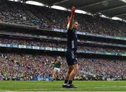 30 July 2023; Dublin goalkeeper Stephen Cluxton during the GAA Football All-Ireland Senior Championship final match between Dublin and Kerry at Croke Park in Dublin. Photo by Seb Daly/Sportsfile
