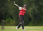 1 August 2023; Murray Commins of Munster Reds hits a six during the Rario Inter-Provincial Trophy 2023 match between Leinster Lightning and Munster Reds at Pembroke Cricket Club in Dublin. Photo by Sam Barnes/Sportsfile