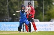 1 August 2023; Sam Harbinson of Leinster Lightning bats during the Rario Inter-Provincial Trophy 2023 match between Leinster Lightning and Munster Reds at Pembroke Cricket Club in Dublin. Photo by Sam Barnes/Sportsfile