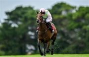 1 August 2023; Sharjah, with Paul Townend up, on their way to winning the Latin Quarter Beginners Steeplechase during day two of the Galway Races Summer Festival 2023 at Galway Racecourse in Ballybrit, Galway. Photo by David Fitzgerald/Sportsfile