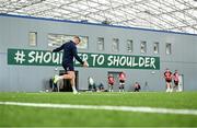 1 August 2023; Jack Crowley during Ireland rugby squad training at the IRFU High Performance Centre in Dublin. Photo by Ramsey Cardy/Sportsfile
