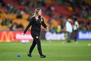 31 July 2023; Republic of Ireland equipment manager Orla Haran before the FIFA Women's World Cup 2023 Group B match between Republic of Ireland and Nigeria at Brisbane Stadium in Brisbane, Australia. Photo by Stephen McCarthy/Sportsfile