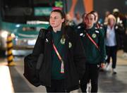 31 July 2023; Republic of Ireland goalkeeper Megan Walsh arrives for the FIFA Women's World Cup 2023 Group B match between Republic of Ireland and Nigeria at Brisbane Stadium in Brisbane, Australia. Photo by Stephen McCarthy/Sportsfile