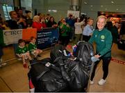 2 August 2023; Manager Vera Pauw at Dublin Airport on the Republic of Ireland's return from the FIFA Women's World Cup 2023 in Australia. Photo by Stephen McCarthy/Sportsfile