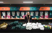 31 July 2023; Republic of Ireland equipment manager Orla Haran in the dressing room before the FIFA Women's World Cup 2023 Group B match between Republic of Ireland and Nigeria at Brisbane Stadium in Brisbane, Australia. Photo by Stephen McCarthy/Sportsfile
