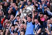 30 July 2023; Dublin captain James McCarthy lifts the Sam Maguire Cup after his side's victory in the GAA Football All-Ireland Senior Championship final match between Dublin and Kerry at Croke Park in Dublin. Photo by Piaras Ó Mídheach/Sportsfile