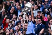 30 July 2023; Dublin captain James McCarthy lifts the Sam Maguire Cup after his side's victory in the GAA Football All-Ireland Senior Championship final match between Dublin and Kerry at Croke Park in Dublin. Photo by Piaras Ó Mídheach/Sportsfile