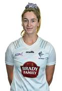 26 July 2023; Roisin Byrne poses for a portrait during a Kildare Ladies Football squad portrait session at Hawkfield Centre of Excellence in Kildare. Photo by Ben McShane/Sportsfile