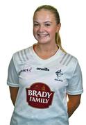 26 July 2023; Holly Tyrrell poses for a portrait during a Kildare Ladies Football squad portrait session at Hawkfield Centre of Excellence in Kildare. Photo by Ben McShane/Sportsfile