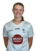 26 July 2023; Niamh Hayes poses for a portrait during a Kildare Ladies Football squad portrait session at Hawkfield Centre of Excellence in Kildare. Photo by Ben McShane/Sportsfile