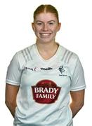 26 July 2023; Mia Doherty poses for a portrait during a Kildare Ladies Football squad portrait session at Hawkfield Centre of Excellence in Kildare. Photo by Ben McShane/Sportsfile