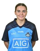 1 August 2023; Sinead Daly poses for a portrait during a Dublin Ladies Football squad portrait session at DCU St Clare's in Dublin. Photo by Ben McShane/Sportsfile