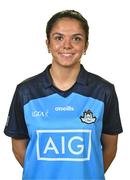 1 August 2023; Niamh Crowley poses for a portrait during a Dublin Ladies Football squad portrait session at DCU St Clare's in Dublin. Photo by Ben McShane/Sportsfile