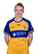 31 July 2023; Clare’s Caoimhe Cahill poses for a portrait during a Clare Ladies Football squad portrait session at Cusack Park in Ennis, Clare. Photo by Piaras Ó Mídheach/Sportsfile