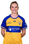 31 July 2023; Clare’s Louise Griffin poses for a portrait during a Clare Ladies Football squad portrait session at Cusack Park in Ennis, Clare. Photo by Piaras Ó Mídheach/Sportsfile