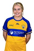 31 July 2023; Clare’s Amy Sexton poses for a portrait during a Clare Ladies Football squad portrait session at Cusack Park in Ennis, Clare. Photo by Piaras Ó Mídheach/Sportsfile