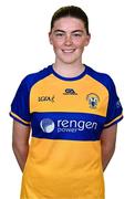 31 July 2023; Clare’s Emer Hynes poses for a portrait during a Clare Ladies Football squad portrait session at Cusack Park in Ennis, Clare. Photo by Piaras Ó Mídheach/Sportsfile