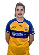 31 July 2023; Clare’s Shauna O'Gorman poses for a portrait during a Clare Ladies Football squad portrait session at Cusack Park in Ennis, Clare. Photo by Piaras Ó Mídheach/Sportsfile