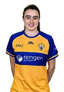 31 July 2023; Clare’s Rebecca Doohan poses for a portrait during a Clare Ladies Football squad portrait session at Cusack Park in Ennis, Clare. Photo by Piaras Ó Mídheach/Sportsfile