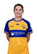 31 July 2023; Clare’s Caoimhe Harvey poses for a portrait during a Clare Ladies Football squad portrait session at Cusack Park in Ennis, Clare. Photo by Piaras Ó Mídheach/Sportsfile