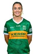 2 August 2023; Louise Galvin poses for a portrait during a Kerry Ladies Football squad portrait session at Kerry GAA Centre of Excellence in Currans, Kerry. Photo by Tyler Miller/Sportsfile