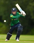 3 August 2023; Stephen Doheny of North West Warriors bats during the Rario Inter-Provincial Trophy 2023 match between North West Warriors and Munster Reds at Pembroke Cricket Club in Dublin. Photo by Sam Barnes/Sportsfile