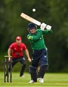 3 August 2023; Liam Doherty of North West Warriors bats during the Rario Inter-Provincial Trophy 2023 match between North West Warriors and Munster Reds at Pembroke Cricket Club in Dublin. Photo by Sam Barnes/Sportsfile