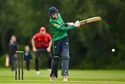 3 August 2023; Scott Macbeth of North West Warriors bats during the Rario Inter-Provincial Trophy 2023 match between North West Warriors and Munster Reds at Pembroke Cricket Club in Dublin. Photo by Sam Barnes/Sportsfile