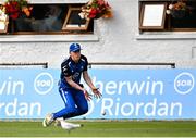 3 August 2023; Mikey O'Reilly of Leinster Lightning drops a catch during the Rario Inter-Provincial Trophy 2023 match between Leinster Lightning and Northern Knights at Pembroke Cricket Club in Dublin. Photo by Sam Barnes/Sportsfile