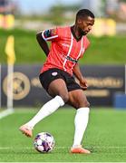 3 August 2023; Sadou Diallo of Derry City during the UEFA Europa Conference League Second Qualifying Round Second Leg match between KuPS and Derry City at the Väre Areena in Kuopio, Finland. Photo by Jussi Eskola/Sportsfile