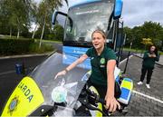 3 August 2023; Ruesha Littlejohn at the Castleknock Hotel in Dublin before the Republic of Ireland homecoming event on O'Connell Street in Dublin following the FIFA Women's World Cup 2023. Photo by Stephen McCarthy/Sportsfile