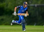 3 August 2023; Tim Tector of Leinster Lightning runs during the Rario Inter-Provincial Trophy 2023 match between Leinster Lightning and Northern Knights at Pembroke Cricket Club in Dublin. Photo by Sam Barnes/Sportsfile