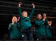 3 August 2023; Manager Vera Pauw during a Republic of Ireland homecoming event on O'Connell Street in Dublin following the FIFA Women's World Cup 2023. Photo by David Fitzgerald/Sportsfile