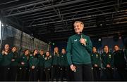 3 August 2023; Manager Vera Pauw during a Republic of Ireland homecoming event on O'Connell Street in Dublin following the FIFA Women's World Cup 2023. Photo by David Fitzgerald/Sportsfile