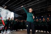 3 August 2023; Manager Vera Pauw during a Republic of Ireland homecoming event on O'Connell Street in Dublin following the FIFA Women's World Cup 2023. Photo by David Fitzgerald/Sportsfile