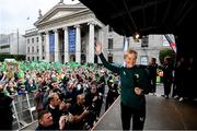 3 August 2023; Manager Vera Pauw during a Republic of Ireland homecoming event on O'Connell Street in Dublin following the FIFA Women's World Cup 2023. Photo by Stephen McCarthy/Sportsfile