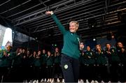 3 August 2023; Manager Vera Pauw during a Republic of Ireland homecoming event on O'Connell Street in Dublin following the FIFA Women's World Cup 2023. Photo by David Fitzgerald/Sportsfile