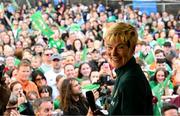 3 August 2023; Manager Vera Pauw during a Republic of Ireland homecoming event on O'Connell Street in Dublin following the FIFA Women's World Cup 2023. Photo by Stephen McCarthy/Sportsfile