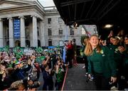 3 August 2023; Amber Barrett during a Republic of Ireland homecoming event on O'Connell Street in Dublin following the FIFA Women's World Cup 2023. Photo by Stephen McCarthy/Sportsfile