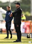 3 August 2023; Dundalk head coach Stephen O'Donnell during the UEFA Europa Conference League Second Qualifying Round Second Leg match between Dundalk and KA at Oriel Park in Dundalk, Louth. Photo by Ben McShane/Sportsfile