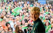 3 August 2023; Manager Vera Pauw during a Republic of Ireland homecoming event on O'Connell Street in Dublin following the FIFA Women's World Cup 2023. Photo by Stephen McCarthy/Sportsfile