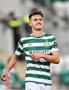 3 August 2023; Johnny Kenny of Shamrock Rovers reacts during the UEFA Europa Conference League Second Qualifying Round Second Leg match between Shamrock Rovers and Ferencvaros at Tallaght Stadium in Dublin. Photo by Harry Murphy/Sportsfile