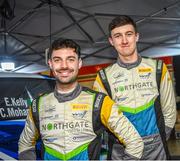 3 August 2023; Eamonn Kelly and Conor Mohan from Ireland in their Hyundai i20 N  in service during Stage 1 Harju of the FIA World Rally Championship Secto Rally in Jyväskylä, Finland. Photo by Philip Fitzpatrick/Sportsfile