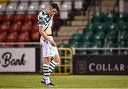 3 August 2023; Markus Poom of Shamrock Rovers after his side's defeat in the UEFA Europa Conference League Second Qualifying Round Second Leg match between Shamrock Rovers and Ferencvaros at Tallaght Stadium in Dublin. Photo by Harry Murphy/Sportsfile