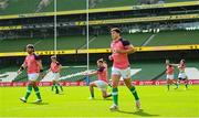 4 August 2023; Tom Stewart during an Ireland rugby captain's run at the Aviva Stadium in Dublin. Photo by Harry Murphy/Sportsfile