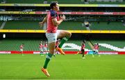 4 August 2023; Jacob Stockdale during an Ireland rugby captain's run at the Aviva Stadium in Dublin. Photo by Harry Murphy/Sportsfile