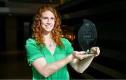 4 August 2023; Louise Ní Mhuircheartaigh of Kerry with The Croke Park/LGFA Player of the Month award for July 2023, at The Croke Park in Jones Road, Dublin. Louise is currently top scorer in the TG4 All-Ireland Senior Championship with 2-24 as Kerry prepare to face Dublin in the Final on Sunday August 13. During the month of July, Louise scored 0-5 against Cavan, 0-3 in the quarter-final victory over Meath, and 1-10 against Mayo last Saturday, July 29, in an outstanding individual display at Semple Stadium, Thurles, in the 2023 semi-final. Photo by Brendan Moran/Sportsfile