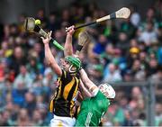 23 July 2023; Tommy Walsh of Kilkenny in action against Cian Lynch of Limerick during the GAA Hurling All-Ireland Senior Championship final match between Kilkenny and Limerick at Croke Park in Dublin. Photo by Piaras Ó Mídheach/Sportsfile