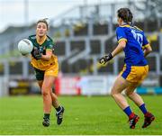 28 July 2023; Rachel Talbot of Australasia during the LGFA Open Cup Final Rachel Kenneally Cup match between Australasia and Parnells on day five of the FRS Recruitment GAA World Games 2023 at Celtic Park in Derry. Photo by Piaras Ó Mídheach/Sportsfile